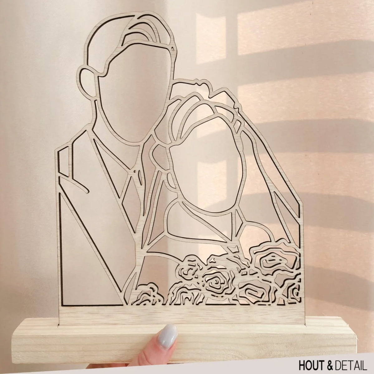 Houten lijntekening