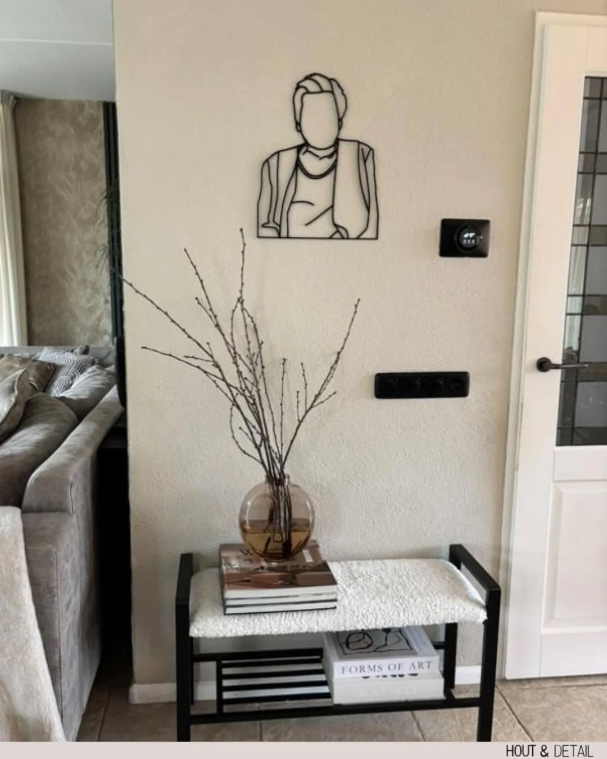 Houten lijntekening