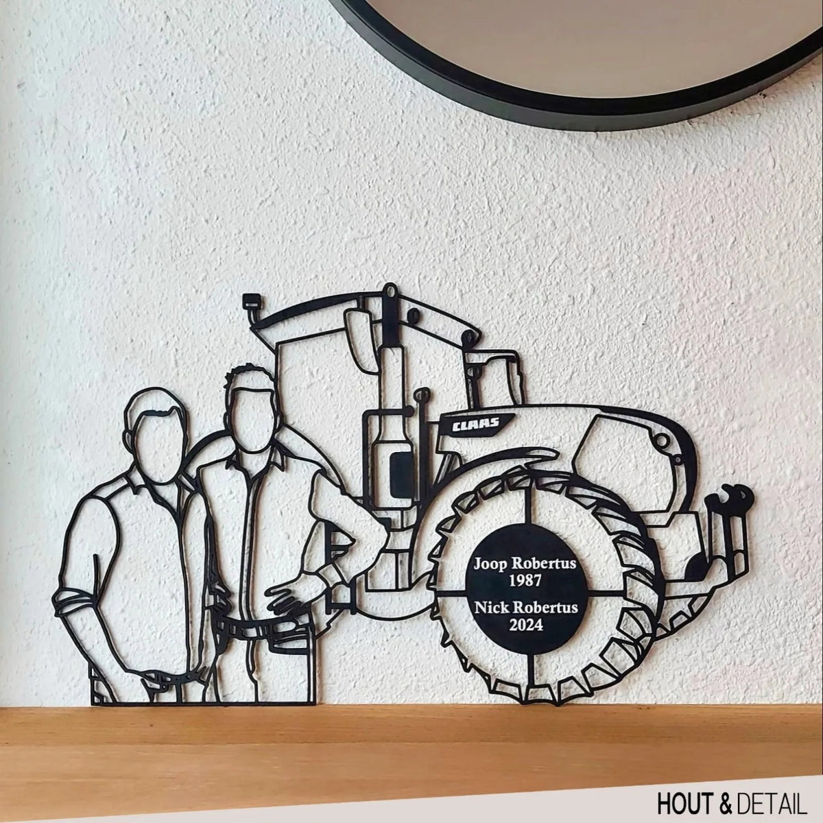 Houten lijntekening