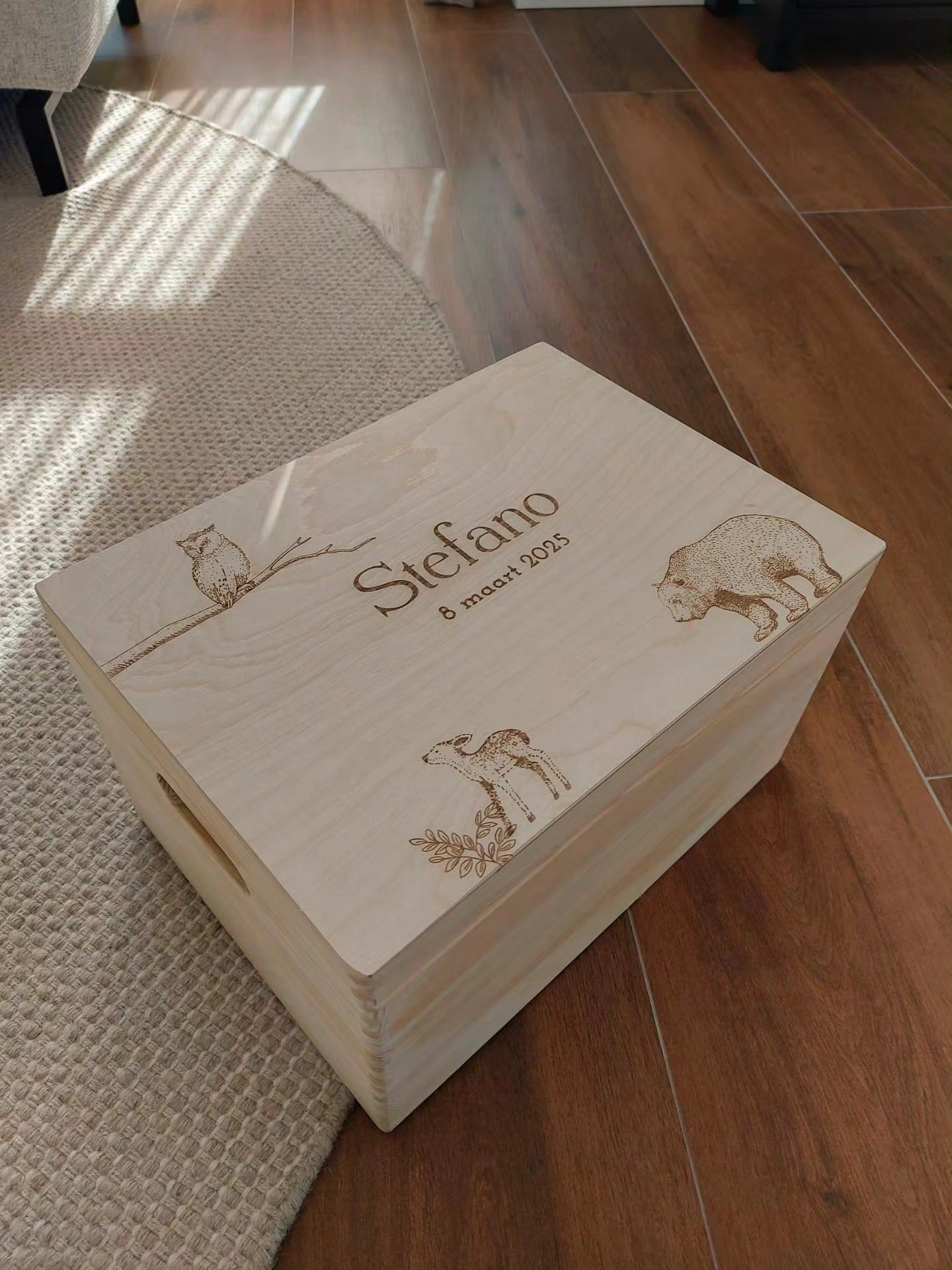 Memorybox geboortekaartje/eigen ontwerp