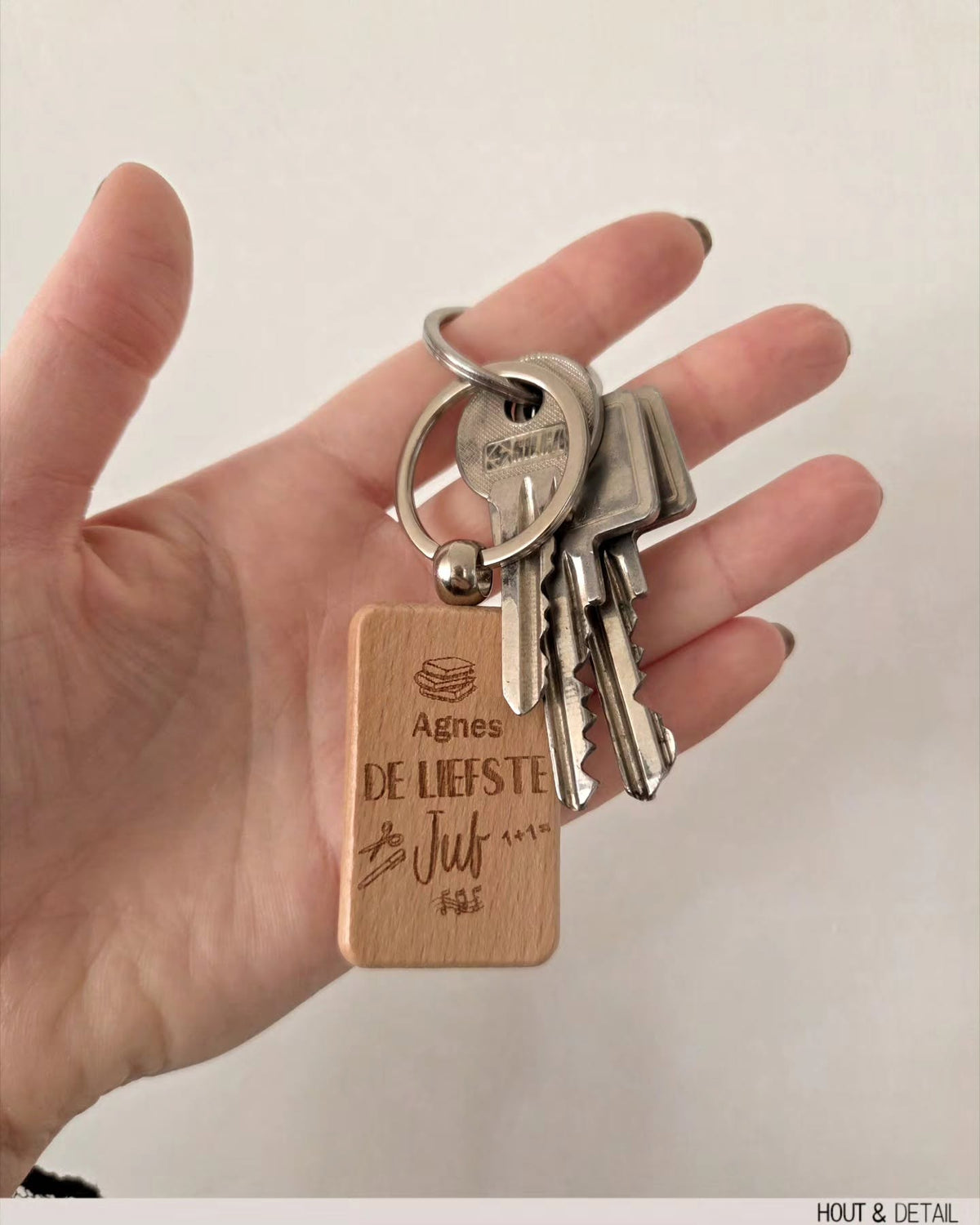 Sleutelhanger met eigen ontwerp