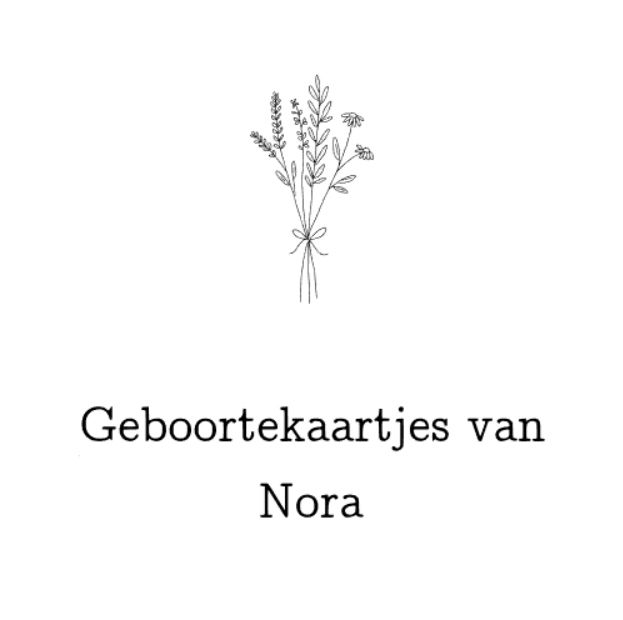 Bewaarbundel geboortekaartjes 'Bloem'
