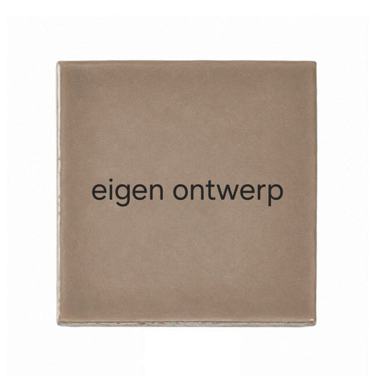 Tegeltje donkerbruin 10x10cm
