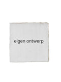 Tegeltje wit 10x10cm