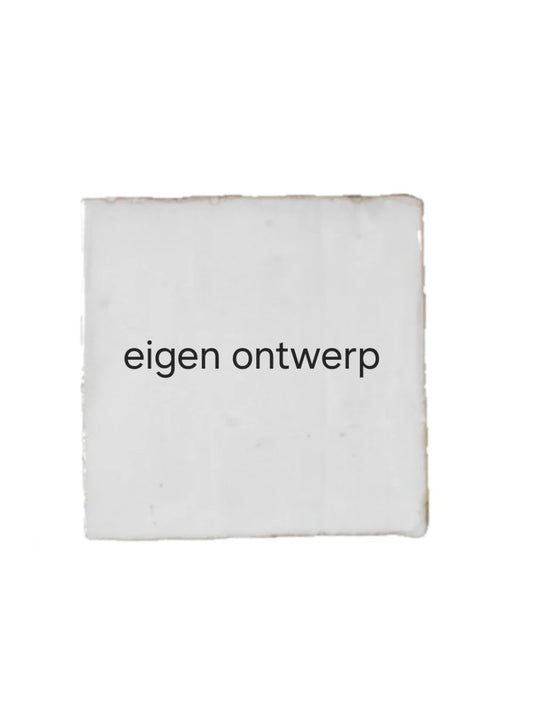 Tegeltje wit 10x10cm