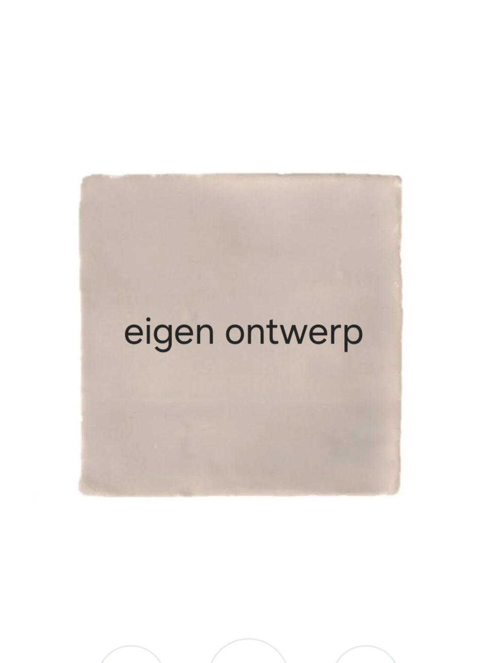 Tegeltje beige 10x10cm