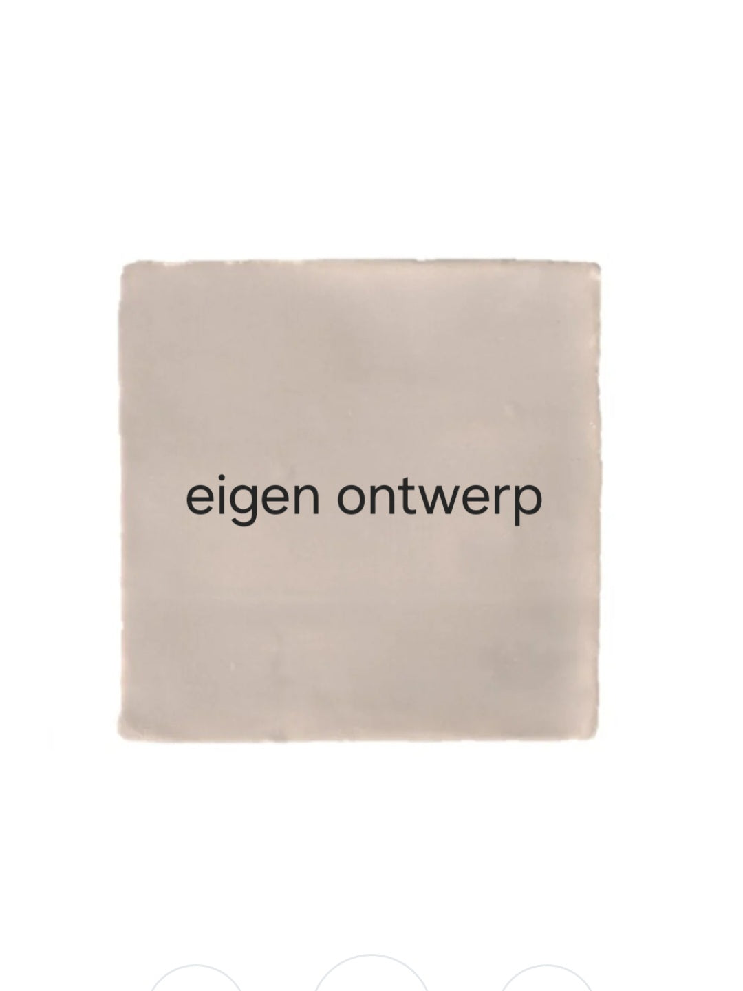 Tegeltje beige 10x10cm